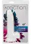 Crystal Addiction Dildo With Balls 8in - Clear